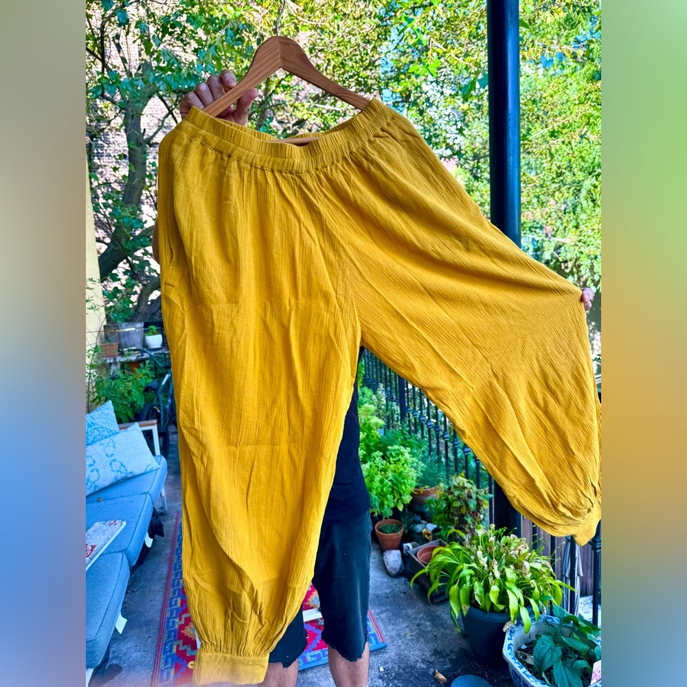 Suzie Kondi Yellow Guaze Harem Pants